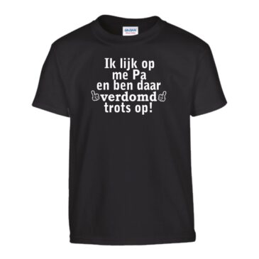 Kinder T-shirt Ik lijk op me pa