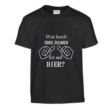 T-Shirt Twee duimen wil bier