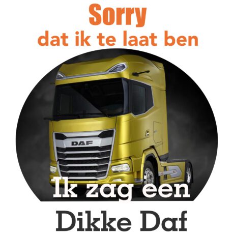 sorry zag een dikke volvo art