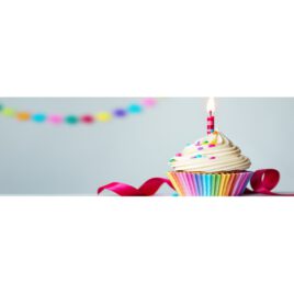 Feestdoek achtergrond cakeje