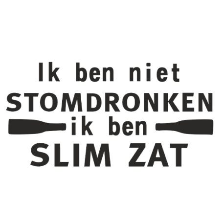 stomdronken, slim zat logo