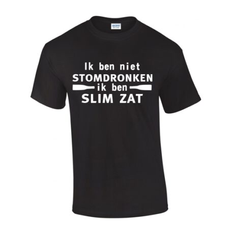 stomdronken, slim zat zwart