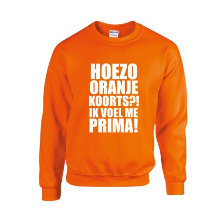 hoezo oranje koorts sweater