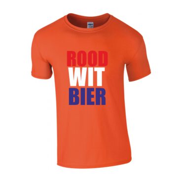 WK Shirt rood wit bier