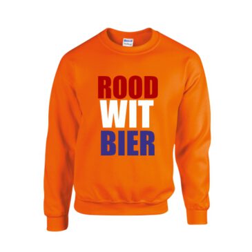 WK Sweater rood wit bier